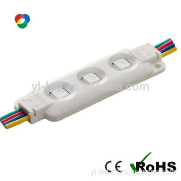 China waterproof low light fades 3 chips SMD 5050 injection LED rgb lit sign module